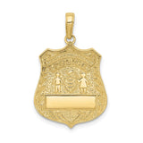 10k Large Police Badge Pendant-WBC-10C2253