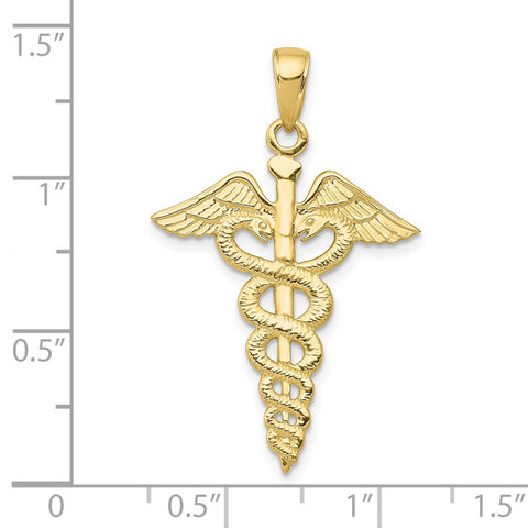 10k Caduceus Pendant-WBC-10C2261
