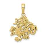 10k Dragon Pendant-WBC-10C2379
