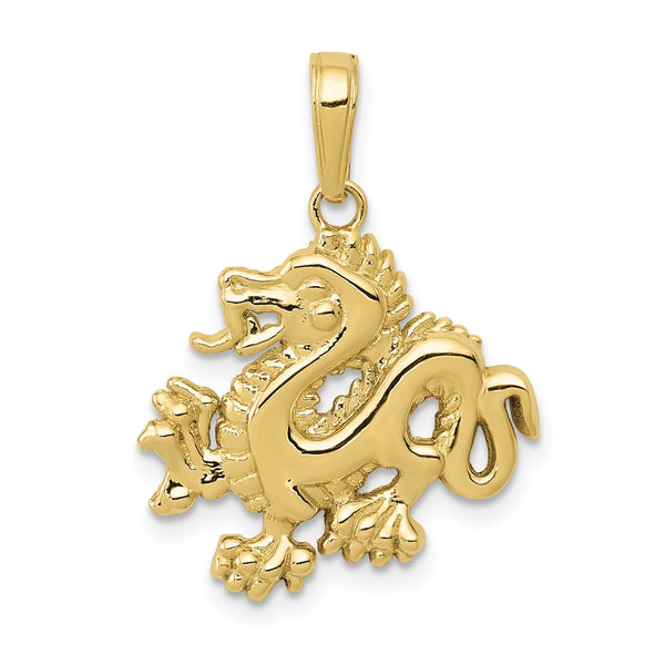 10k Dragon Pendant-WBC-10C2379