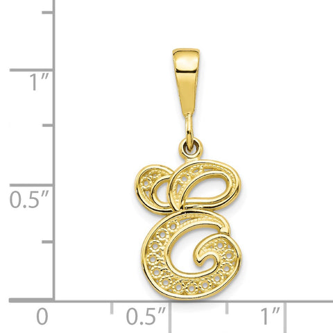 10k Initial E Pendant-WBC-10C242/E