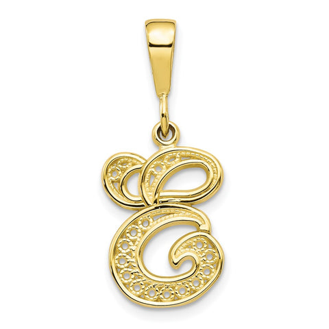 10k Initial E Pendant-WBC-10C242/E