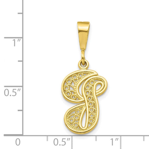 10k Initial G Pendant-WBC-10C242/G