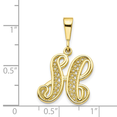 10k Initial H Pendant-WBC-10C242/H