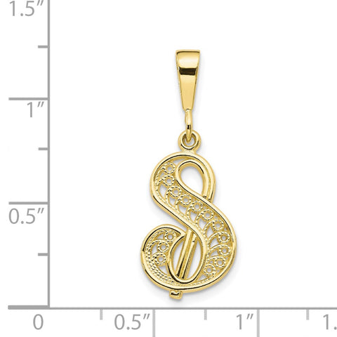 10k Initial S Pendant-WBC-10C242/S