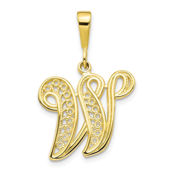 10k Initial W Pendant-WBC-10C242/W