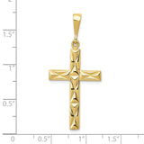 10k Reversible Latin Cross Pendant-WBC-10C2728