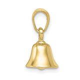 10K 3-D Moveable Bell Pendant-WBC-10C2951