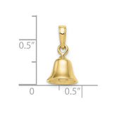 10K 3-D Moveable Bell Pendant-WBC-10C2951