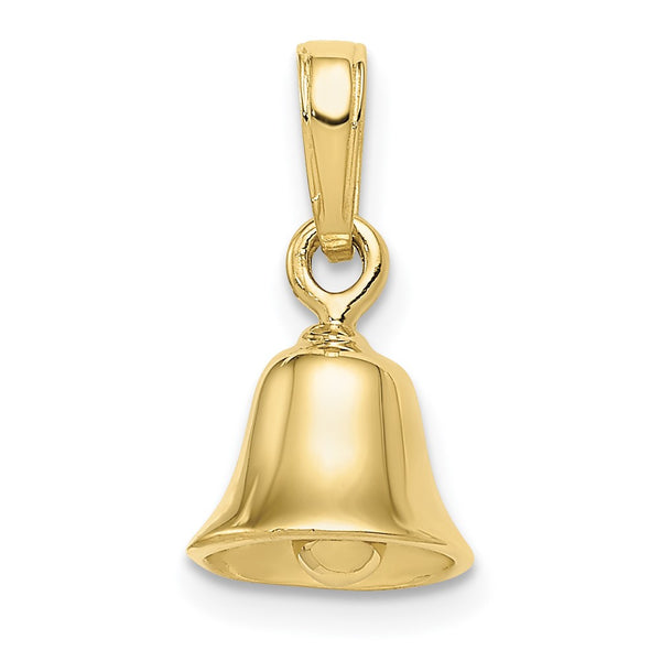 10K 3-D Moveable Bell Pendant-WBC-10C2951