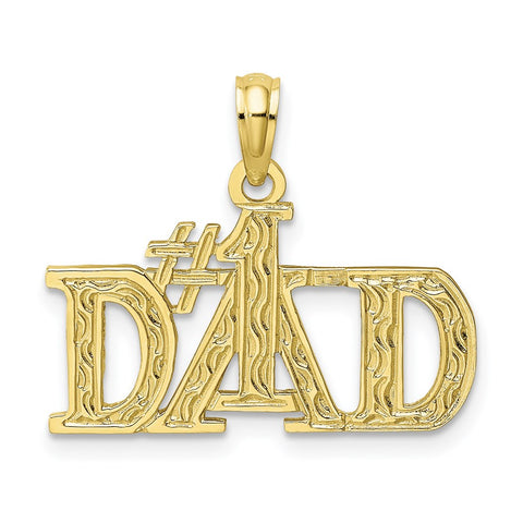10K #1 DAD Pendant-WBC-10C3024