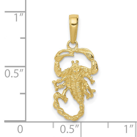 10k Scorpion Charm-WBC-10C3049