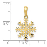 10k Snowflake Pendant-WBC-10C3062