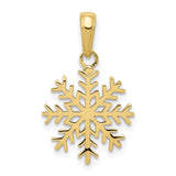 10k Snowflake Pendant-WBC-10C3062