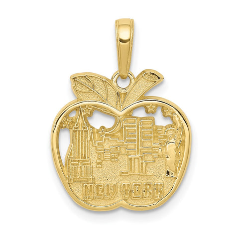 10k New York City Skyline in Apple Pendant-WBC-10C3076