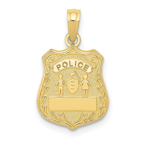 10k Police Badge Pendant-WBC-10C3099