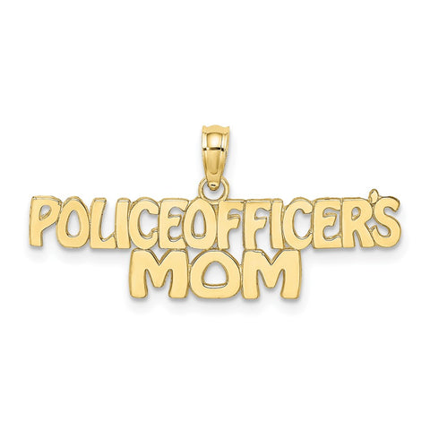 10k POLICE OFFICER'S MOM Charm-WBC-10C3100