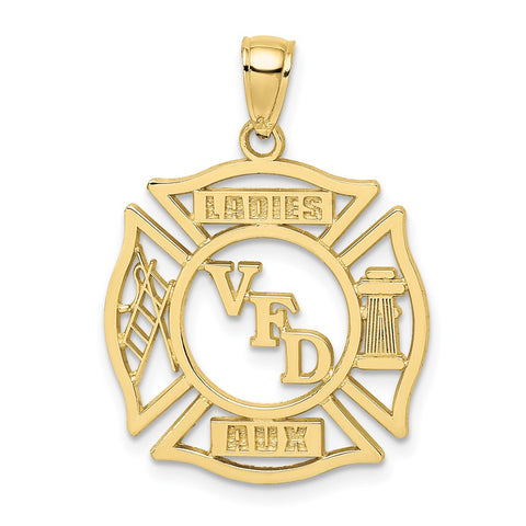 10k VFD Ladies AUX  Shield Charm-WBC-10C3106