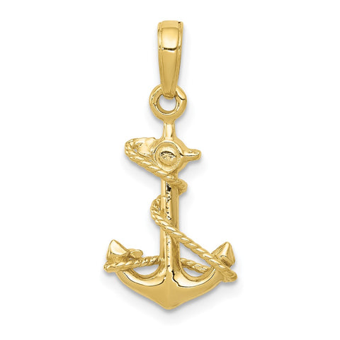 10k 3-D Anchor with Rope Pendant-WBC-10C3343
