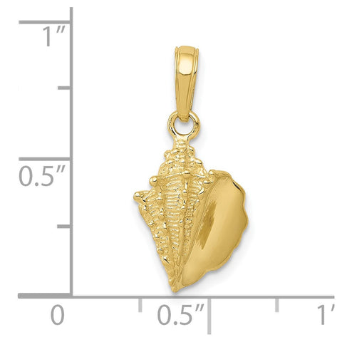 10k Conch Shell Pendant-WBC-10C3369