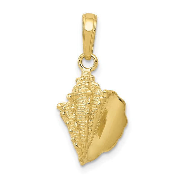 10k Conch Shell Pendant-WBC-10C3369