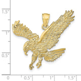 10k Textured Eagle Landing Pendant-WBC-10C3488