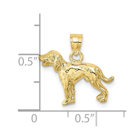 10k Dalmatian Dog Charm-WBC-10C3510