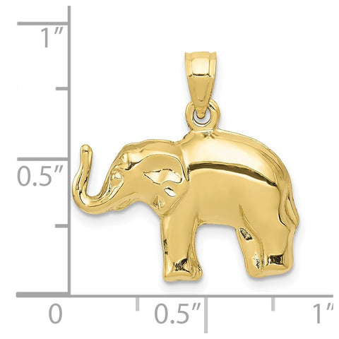 10k Elephant Pendant-WBC-10C3534
