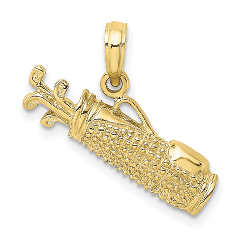 10k Golf Bag Charm-WBC-10C3548