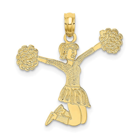 10k Cheerleader Jumping with Pom-Pom's Charm-WBC-10C3555
