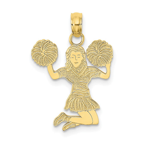 10K Cheerleader Jumping with Pom-Pom's Pendant-WBC-10C3556
