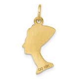 10K Nefertiti Pendant-WBC-10C370