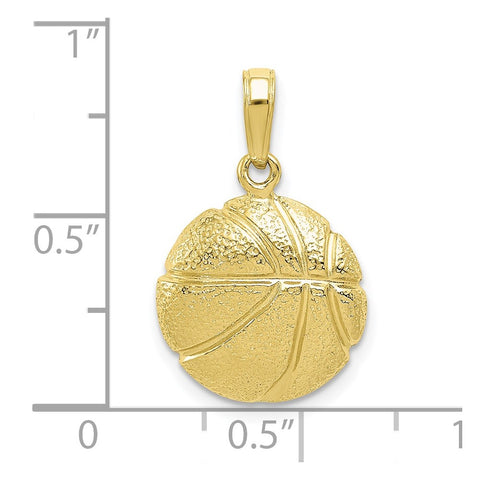 10K Basketball Pendant-WBC-10C3773
