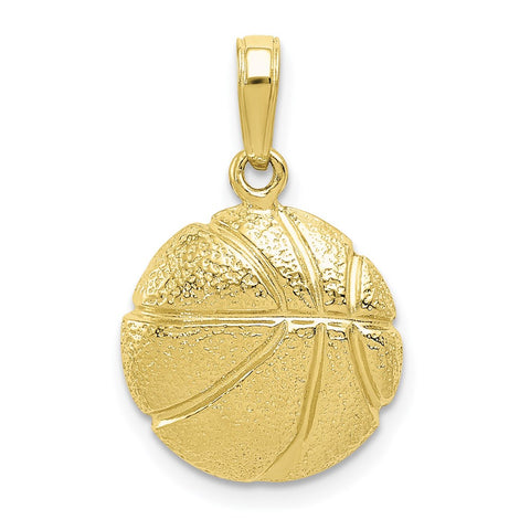 10K Basketball Pendant-WBC-10C3773