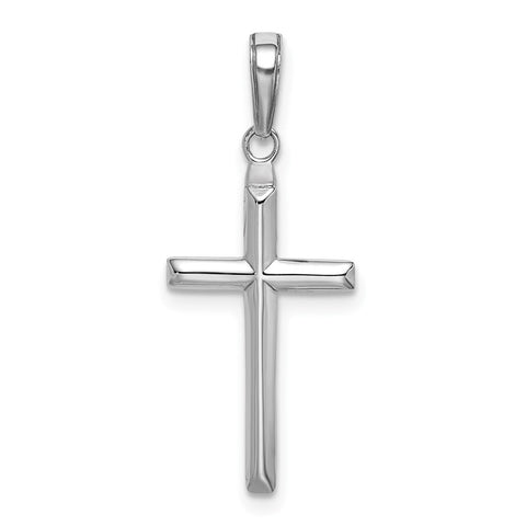 10K White Gold Reversible Latin Cross Pendant-WBC-10C3865W