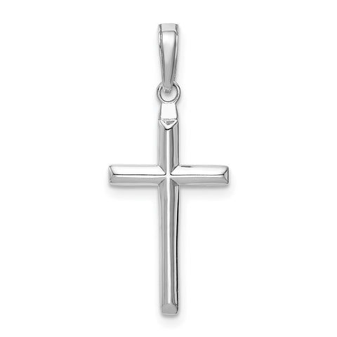 10K White Gold Reversible Latin Cross Pendant-WBC-10C3865W