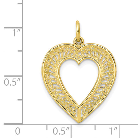 10k Heart Charm-WBC-10C388