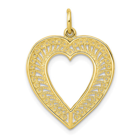 10k Heart Charm-WBC-10C388
