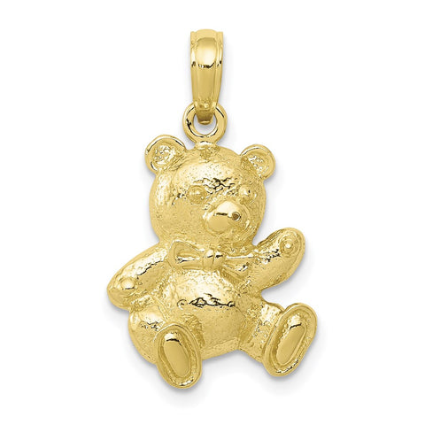 10K Teddy Bear Pendant-WBC-10C4002