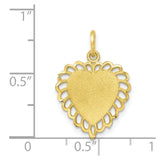 10k Heart Charm-WBC-10C403