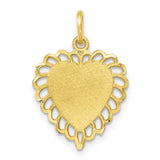 10k Heart Charm-WBC-10C403