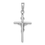 10K White Gold Stick Style Crucifix Pendant-WBC-10C4355W