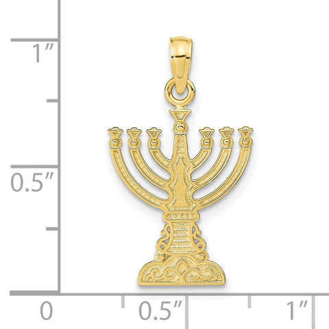 10K Menorah Pendant-WBC-10C4451