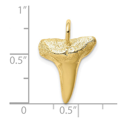 10K Shark Tooth Pendant-WBC-10C4589