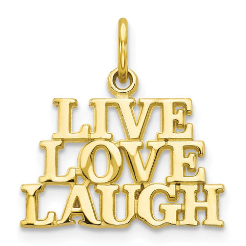 10K LIVE LOVE LAUGH Charm-WBC-10C478