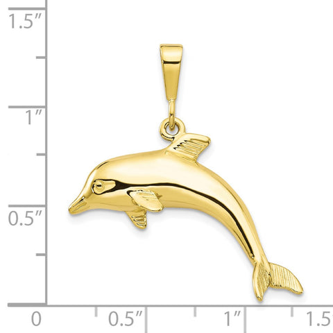 10k Dolphin Charm-WBC-10C524