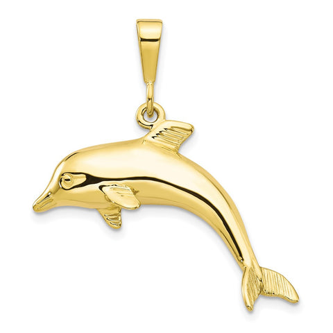 10k Dolphin Charm-WBC-10C524