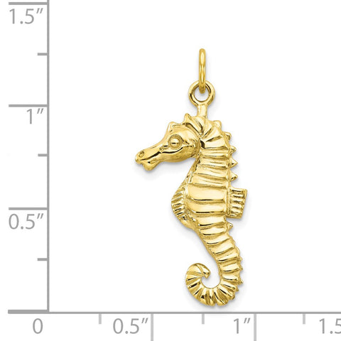 10k Seahorse Pendant-WBC-10C534