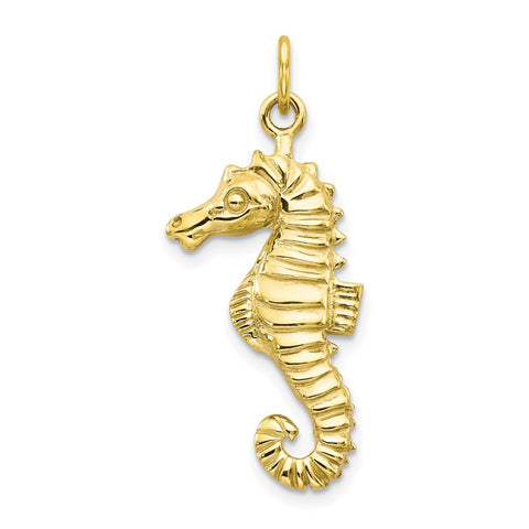 10k Seahorse Pendant-WBC-10C534