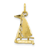 10k Sailboat Charm-WBC-10C559